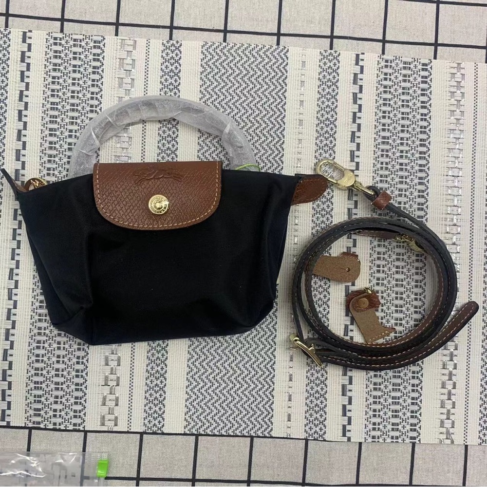 Longchamp Black Mini Crossbody Bag